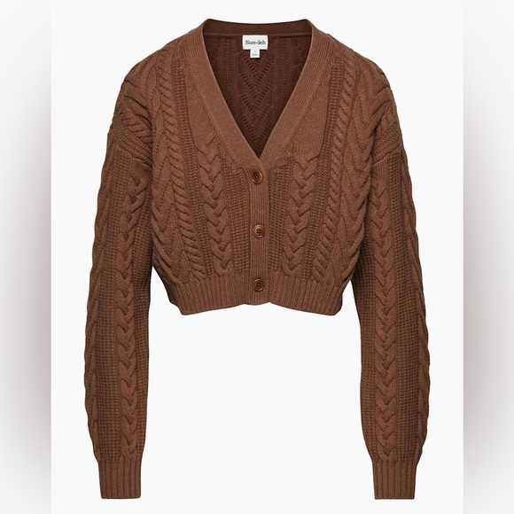 Sunday Best Sweaters - Aritzia Sunday Best Cooper Cropped Cardigan